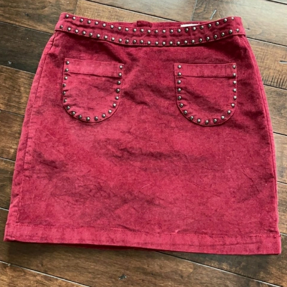 Mossimo Studded Velvet Skirt